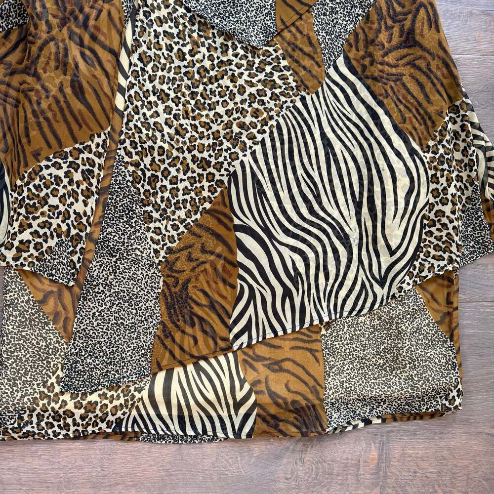 Vintage Phool Multi Animal Print Patchwork Layere… - image 3